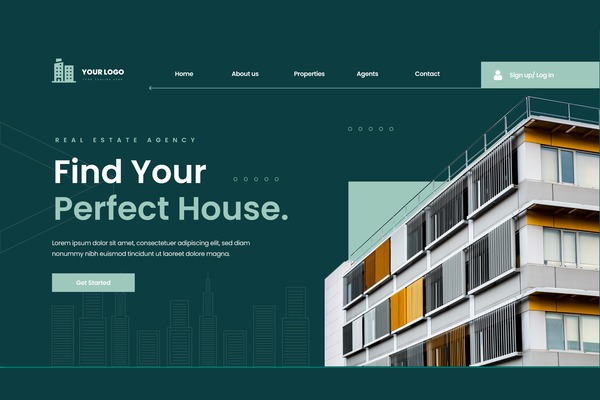 Real estate website builder with key features